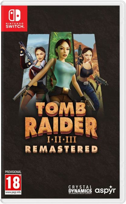 Tomb Raider 1-3 Remastered Starring Lara Croft Nintendo Switch Game