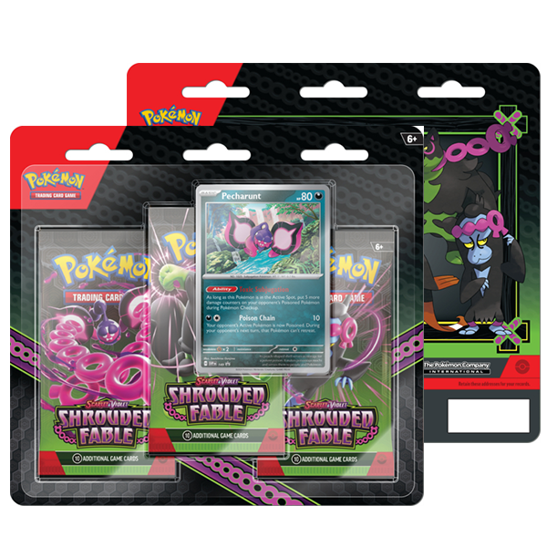 Pokemon TCG: Scarlet & Violet 6 Shrouded Fable 3 Pack Display (1 At Random)