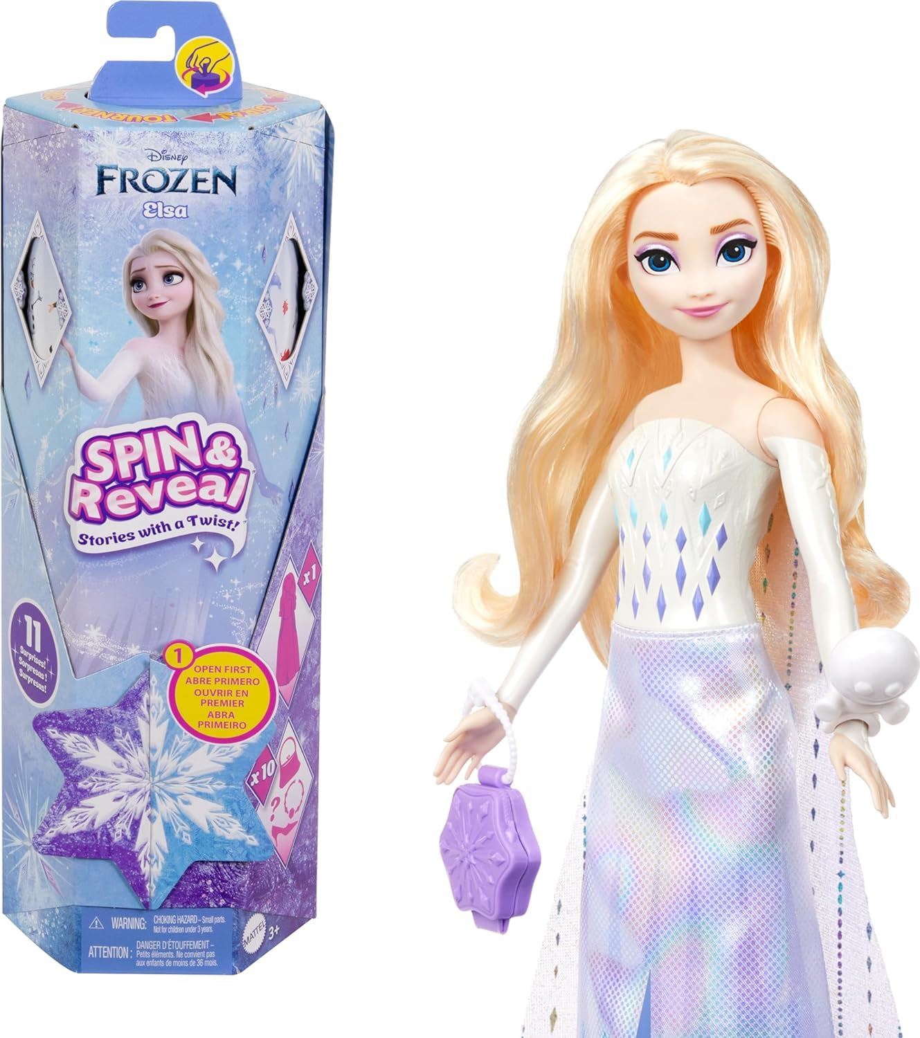 Disney Frozen Spin & Reveal Elsa Doll