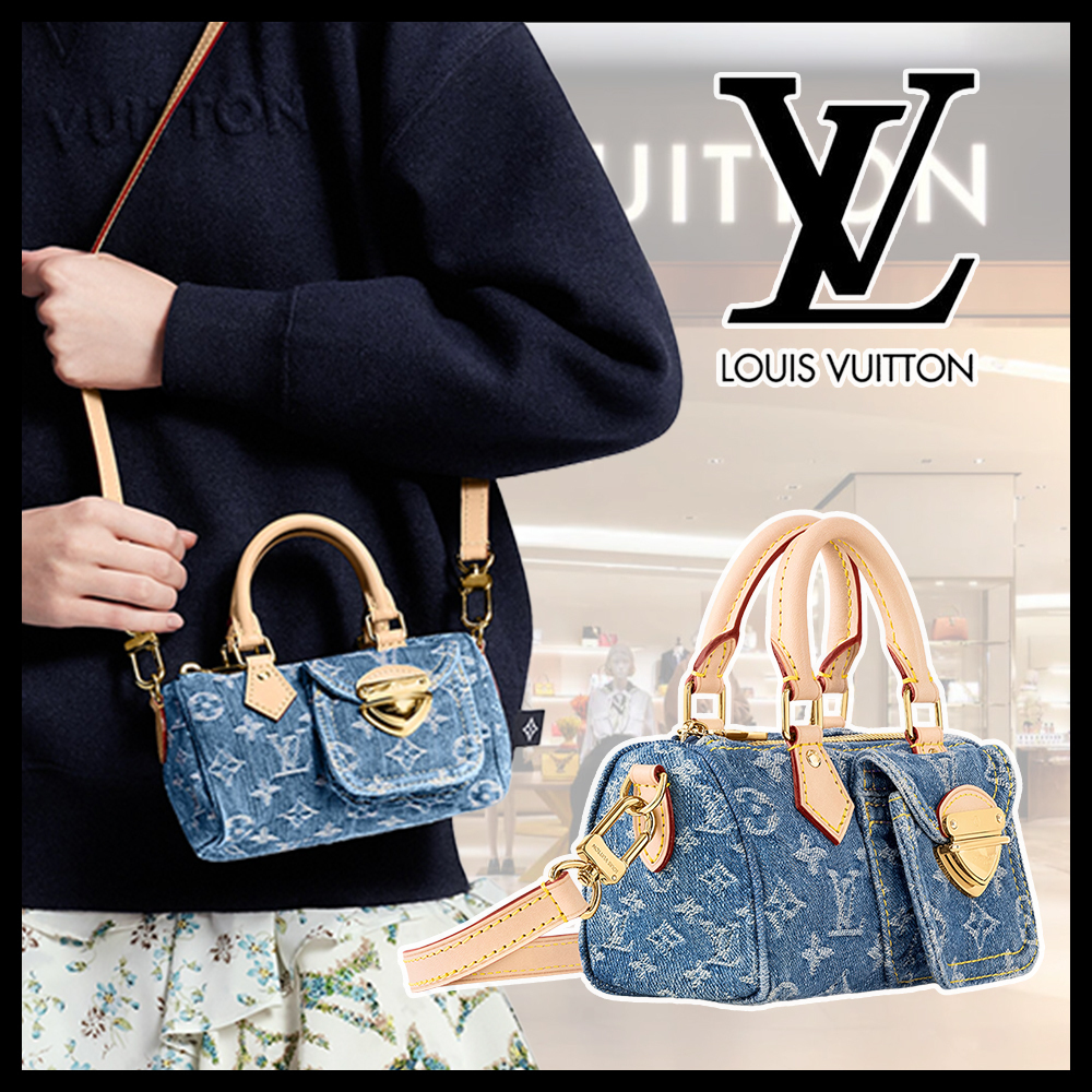 《デニムブルー♪》LOUIS VUITTON★ナノ・スピーディ M82950