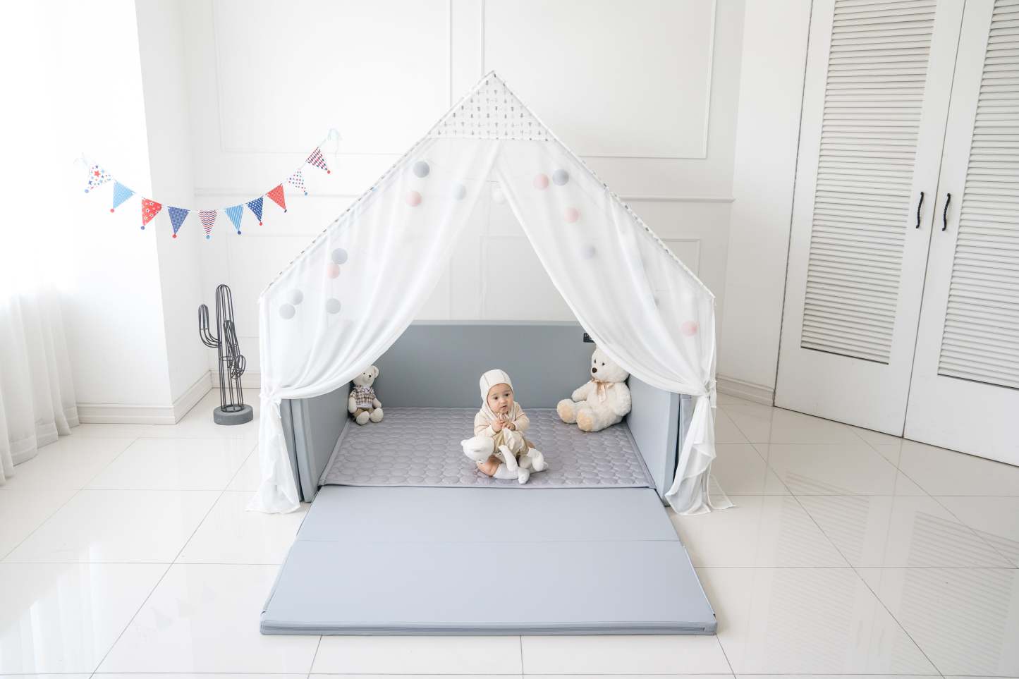 JOATTE Dual Bumper Bed Mat-Son & Bear