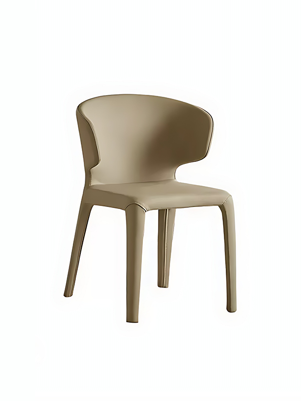 Kenden Dining Chair Modern Arm Rest Beige