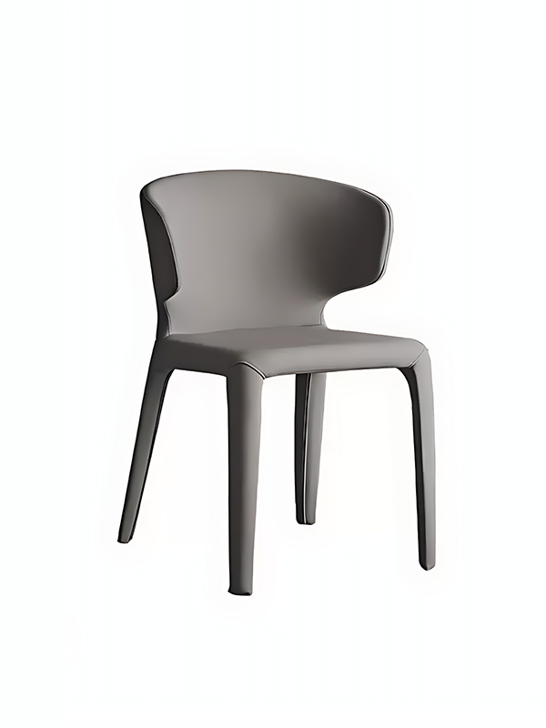 Kenden Dining Chair Modern Arm Rest Dark Grey
