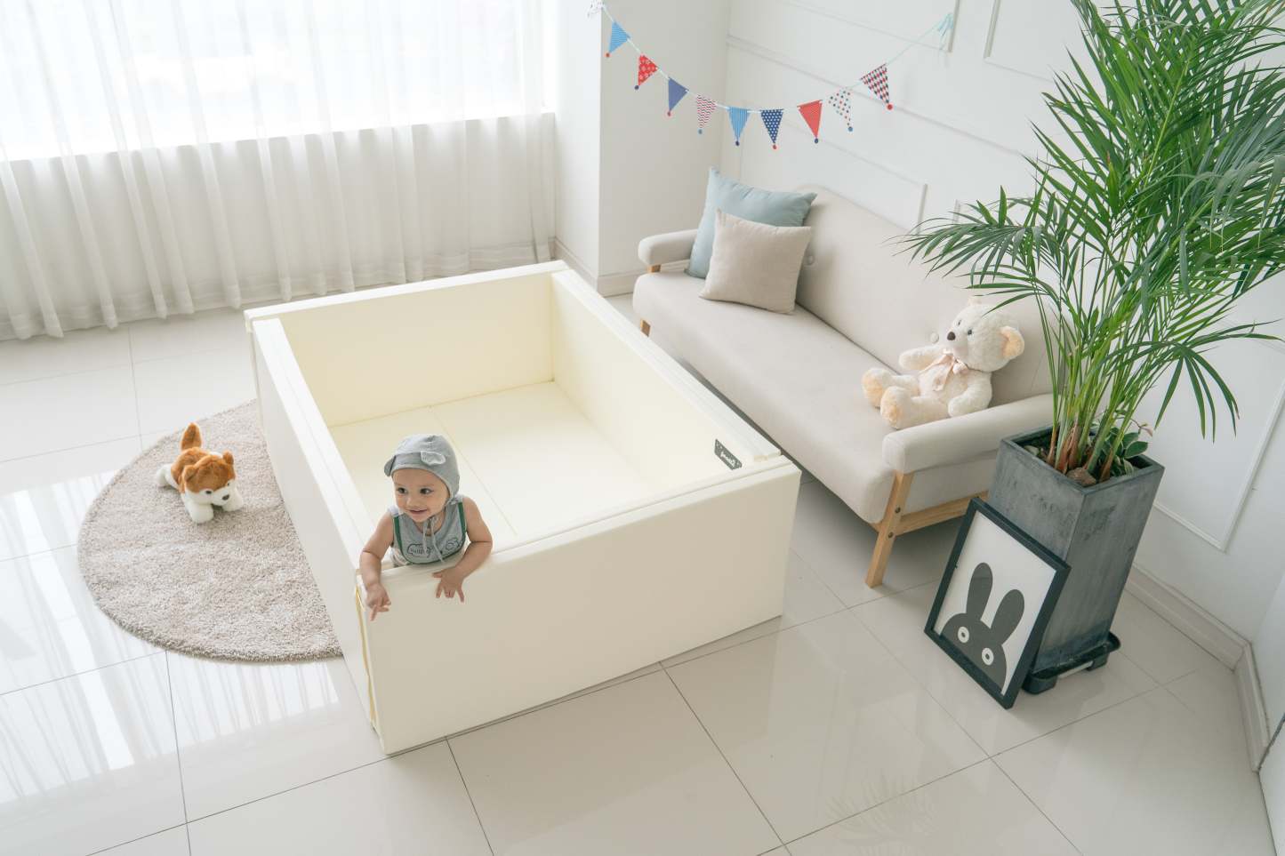 JOATTE Dual Bumper Bed Mat-Son & Bear