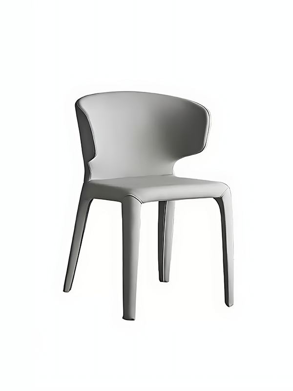 Kenden Dining Chair Modern Arm Rest Light Grey