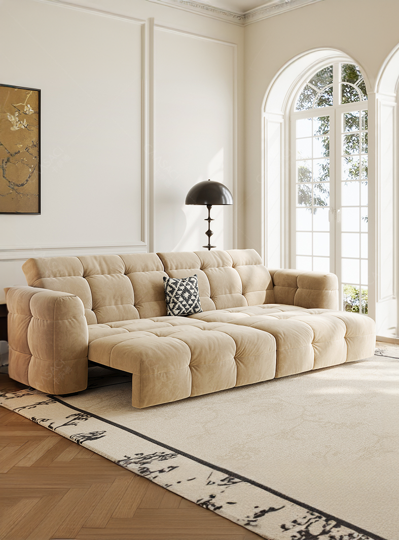 Klara Sofa - Electric Extendable Version (Suede)-Son & Bear