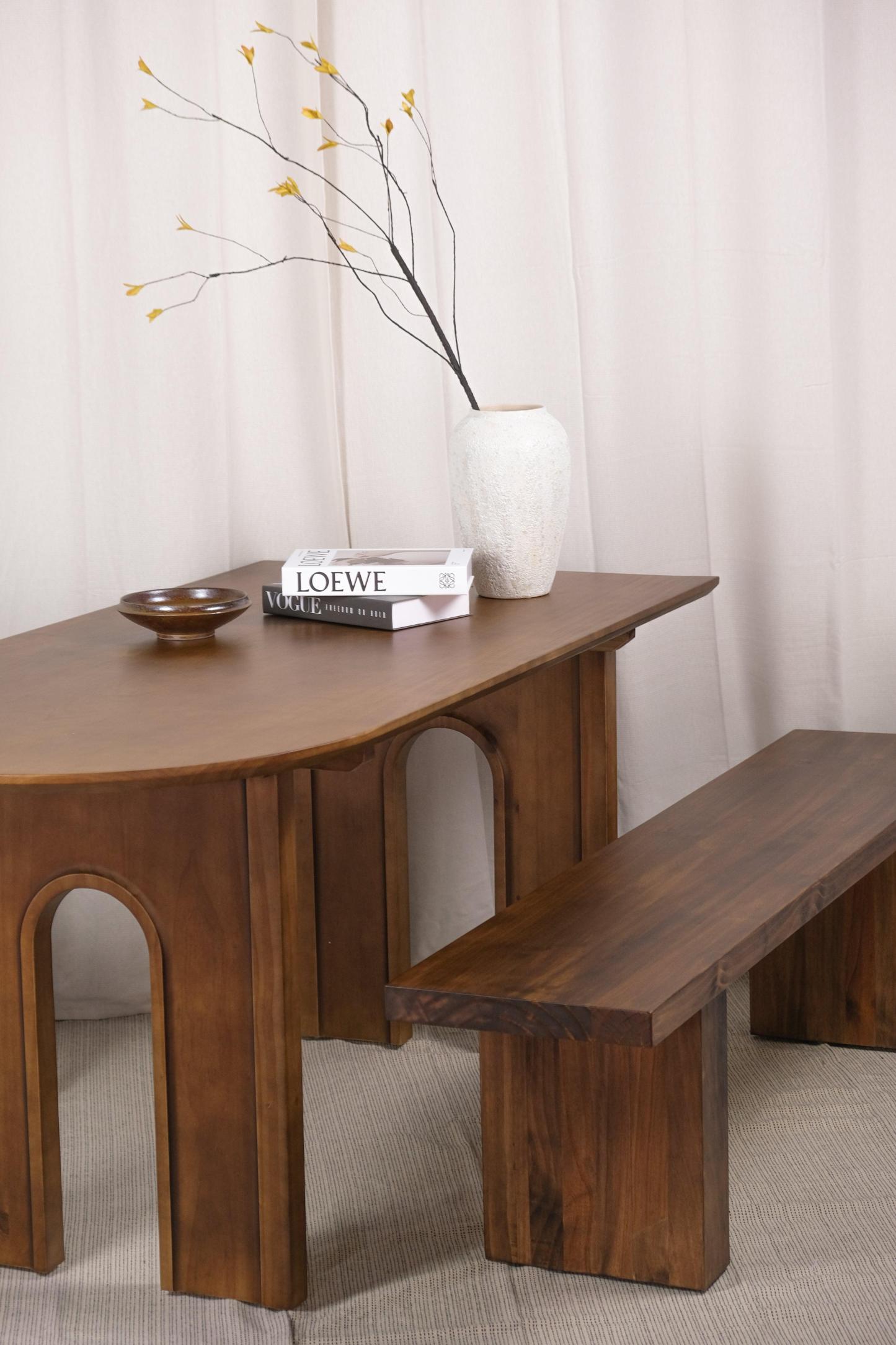 Linden Dining Bench Cherry Wood