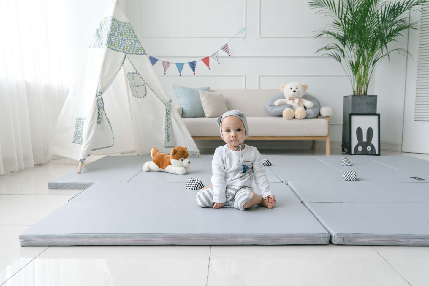 JOATTE Dual Bumper Bed Mat-Son & Bear