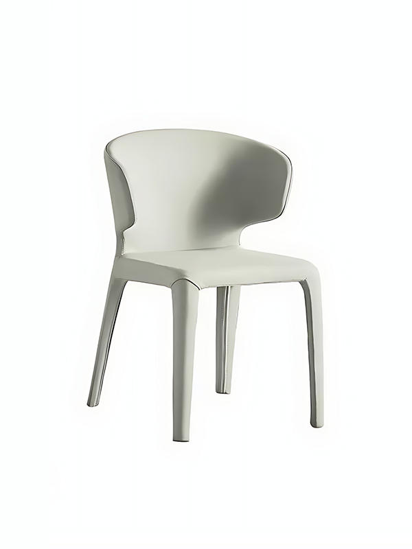 Kenden Dining Chair Modern Arm Rest White
