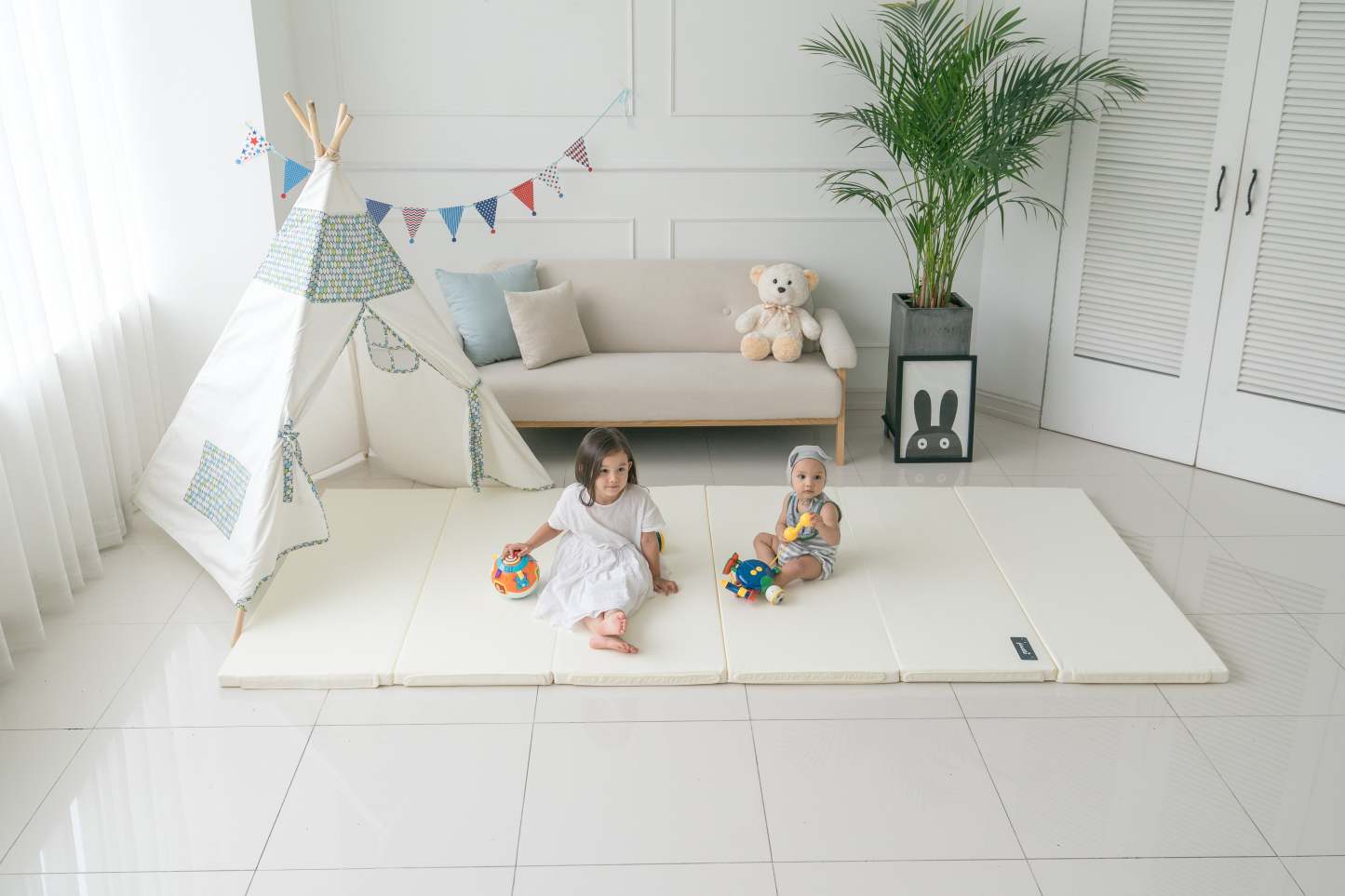JOATTE Dual Bumper Bed Mat-Son & Bear