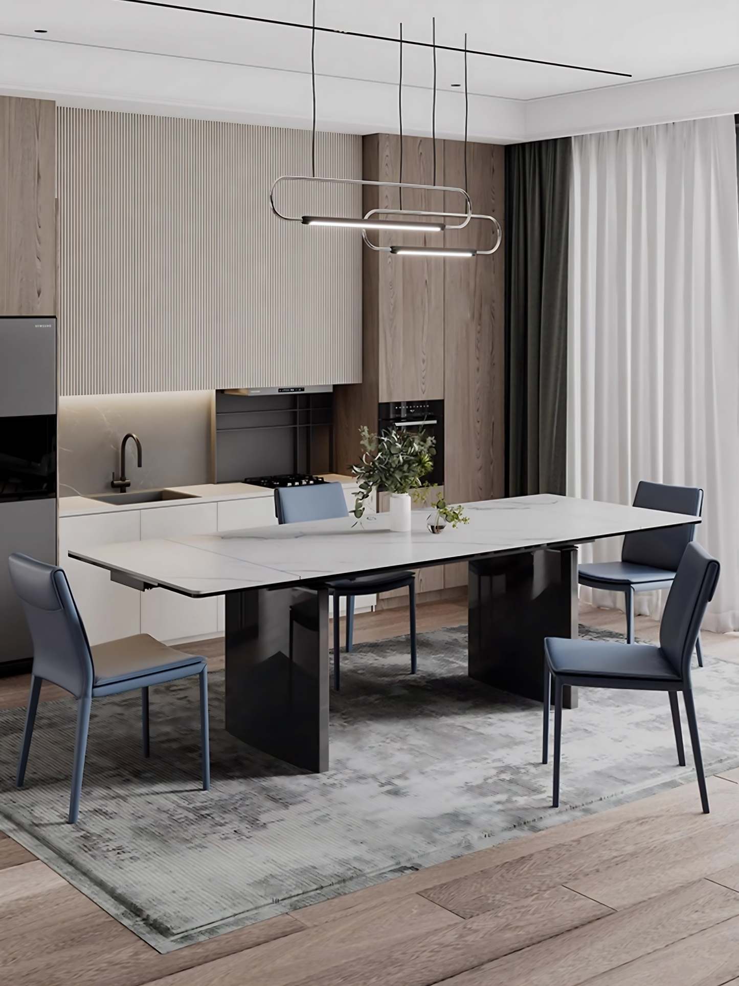 Roma extendable dining table hotsell