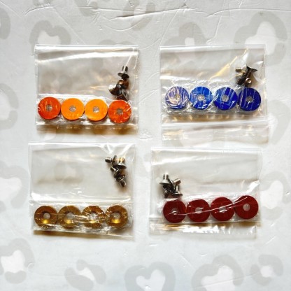 WHEEL LOVE - Inline Skate Cuff Screw Bolts (Various Colours)