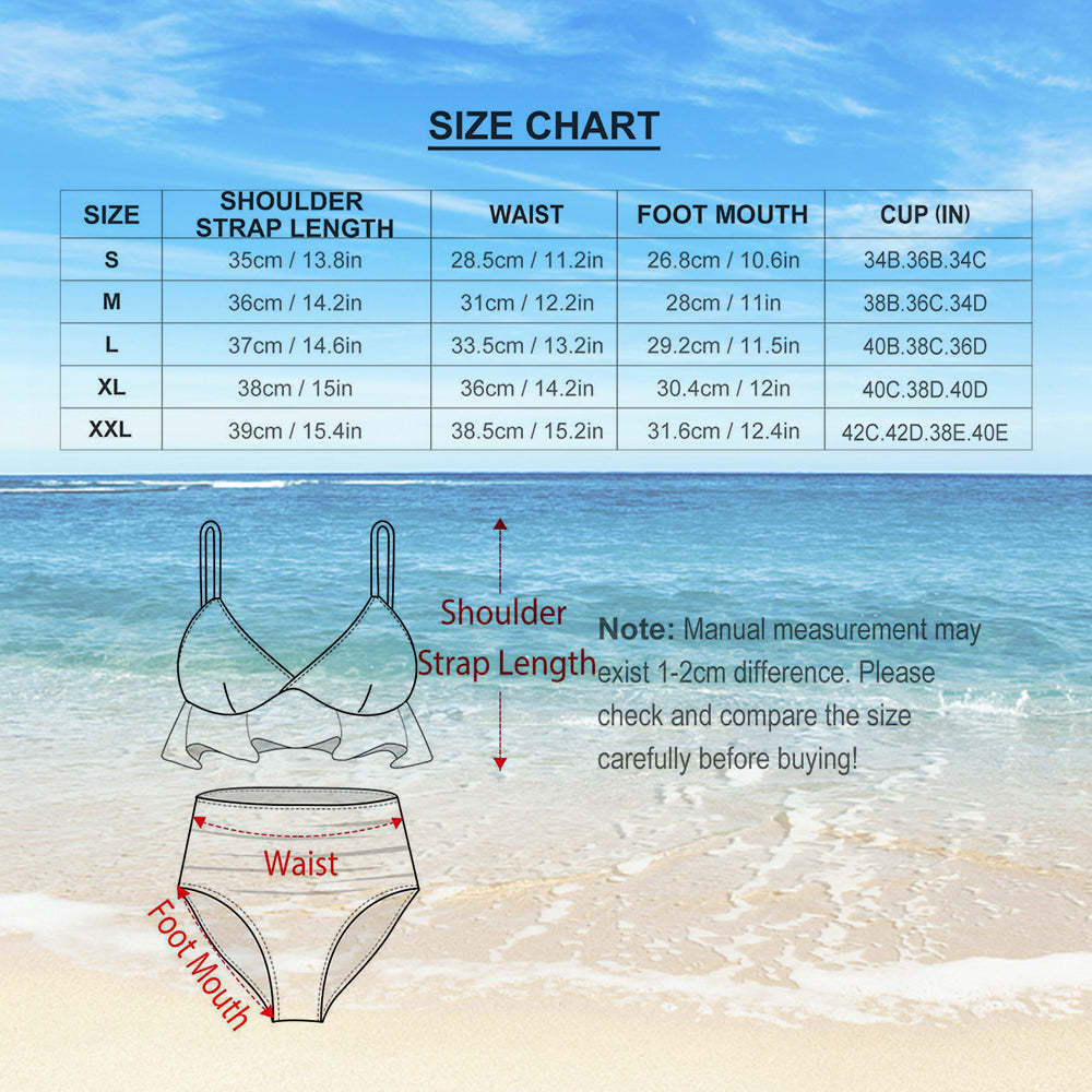 Custom Face Swimsuit Boyfriend Face Personalized Sexy Bikini Perfect Gift for Her