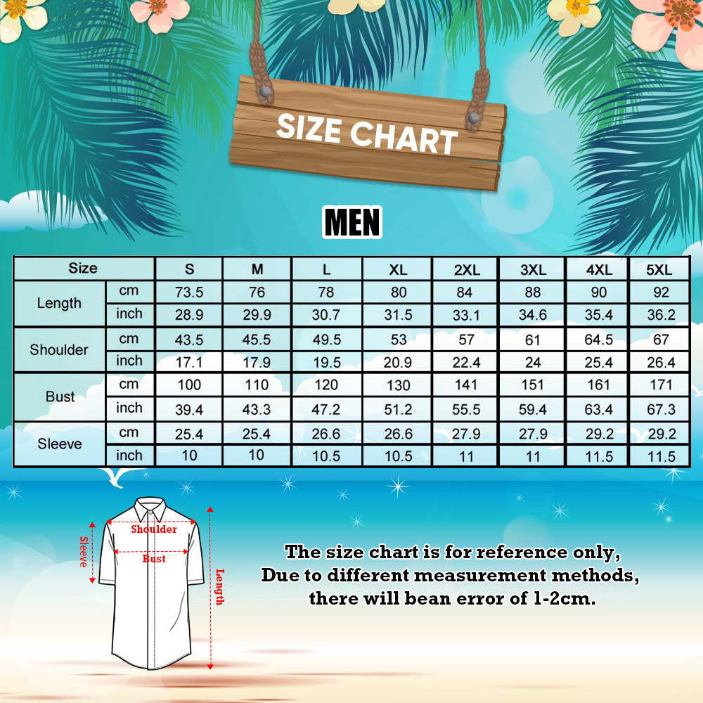 カスタムフェイスアロハシャツ - 写真入れ可能な男性用サマーフラミンゴと葉柄アロハシャツギフト