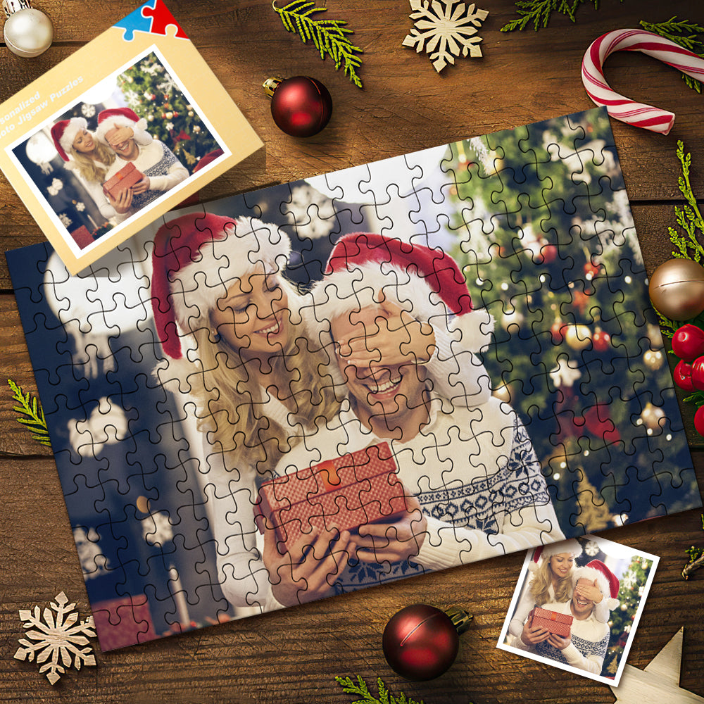 クリスマスギフトオーダー写真入りジグソーパズル-最高の贈り物＆35-1000ピース