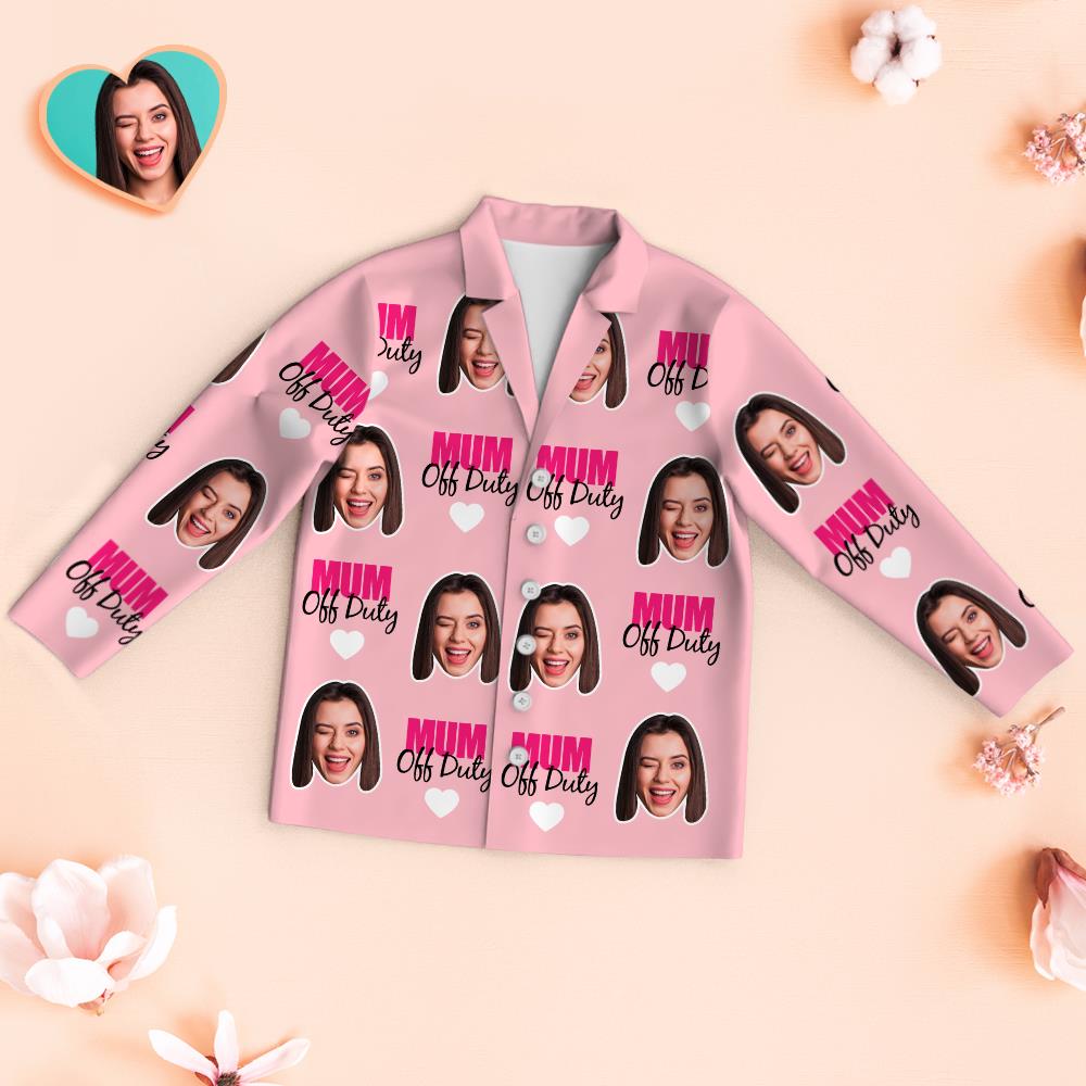 カスタムフェイスパジャマ-パーソナライズされた写真パジャマセット母の日ギフトお疲れ様ですお母さん