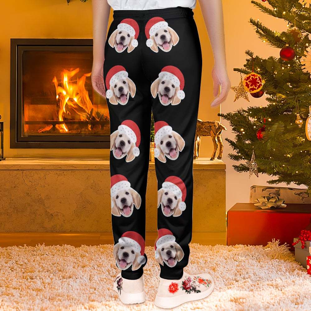 カスタムフェイススウェットパンツ - 写真入れ可能な男女兼用ジョガーパンツ - クリスマスギフト