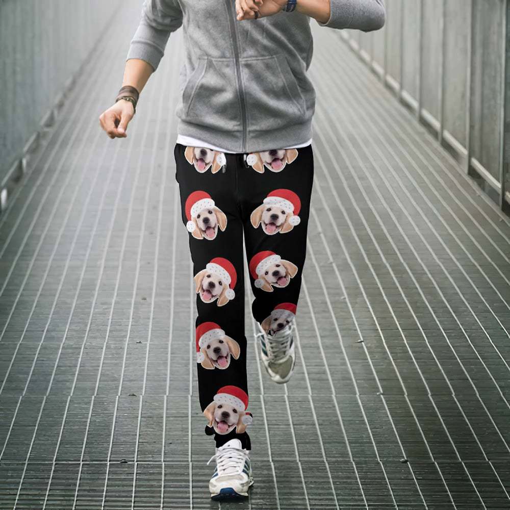 カスタムフェイススウェットパンツ - 写真入れ可能な男女兼用ジョガーパンツ - クリスマスギフト
