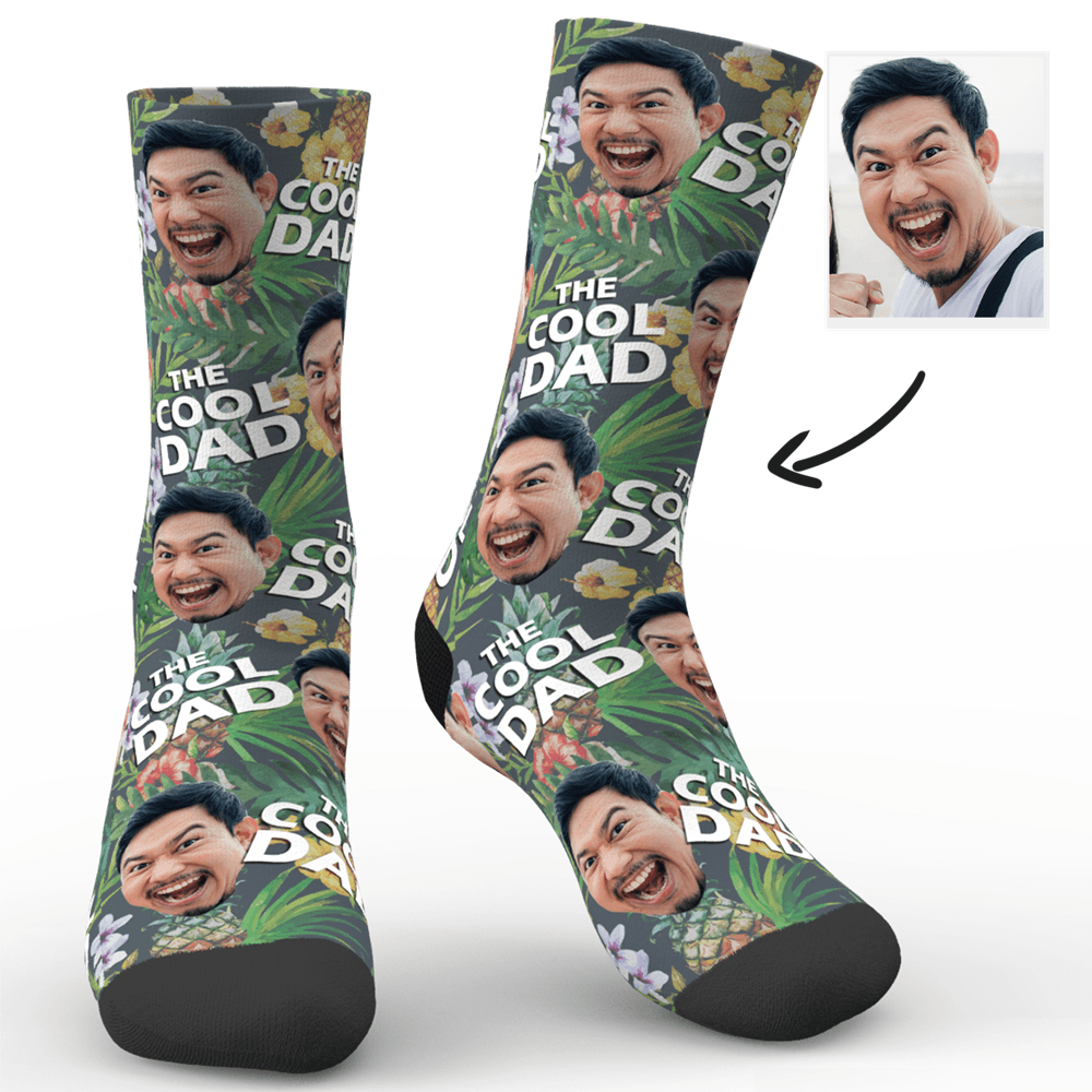 父の日プレゼント-カスタムフォトソックス-写真入り可能なオリジナル靴下父の日のプレゼントクールパパ