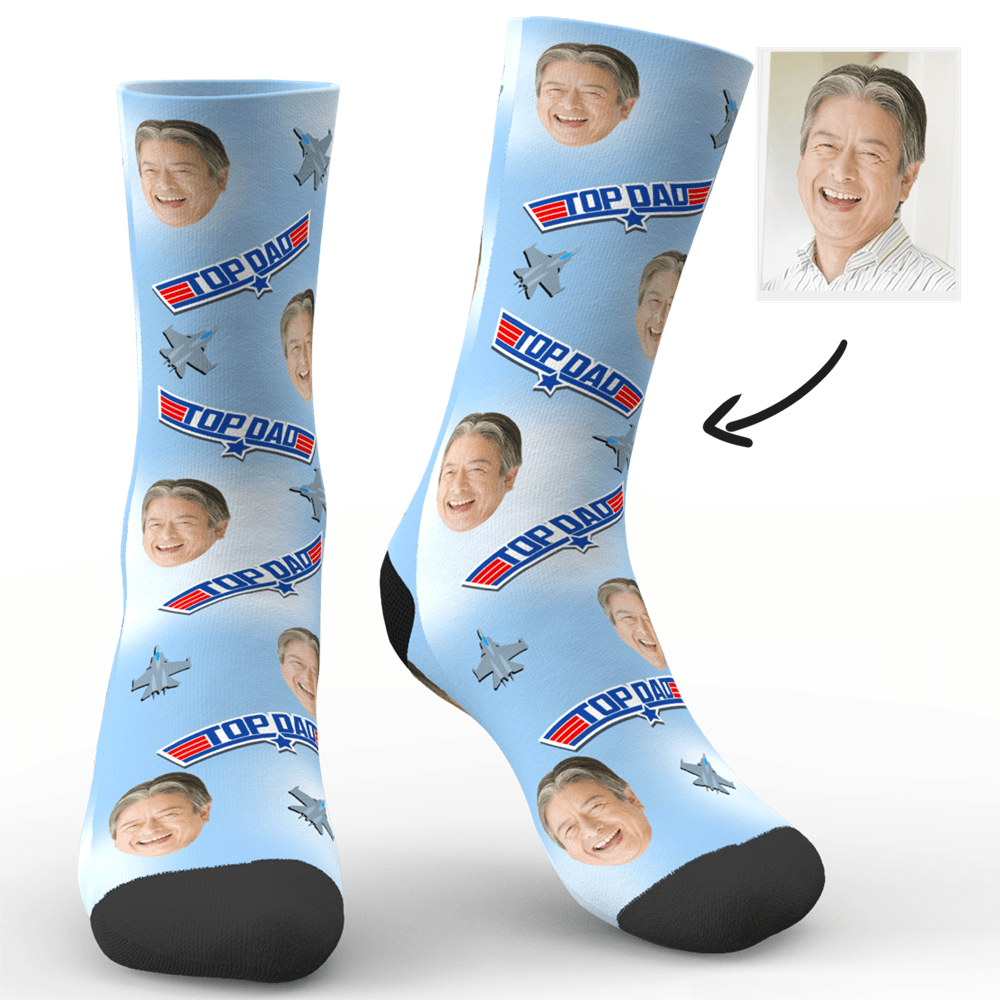 父の日プレゼント-カスタムフォトソックス-トップ-写真入り可能なオリジナル靴下