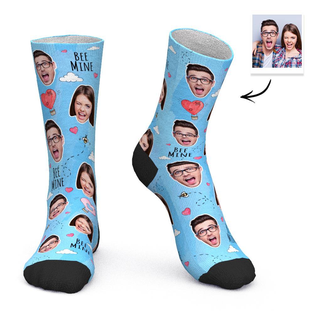 記念日プレゼント-カスタムフォトソックス-写真入り可能なオリジナル靴下 - BEE MINE