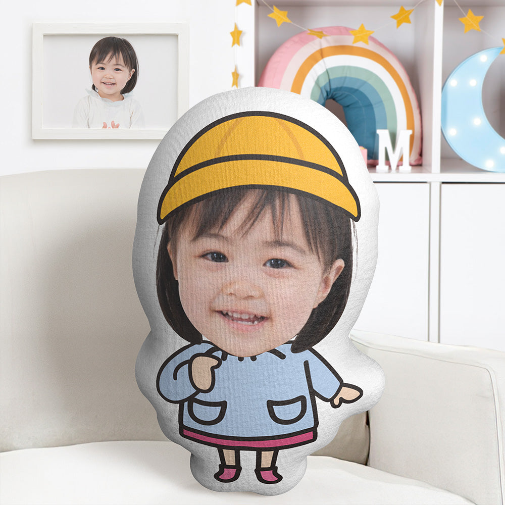 可愛い幼稚園子供ミニム枕カスタムフェイスクッション写真入れ可能なミニム抱き枕可愛い保育園女の子
