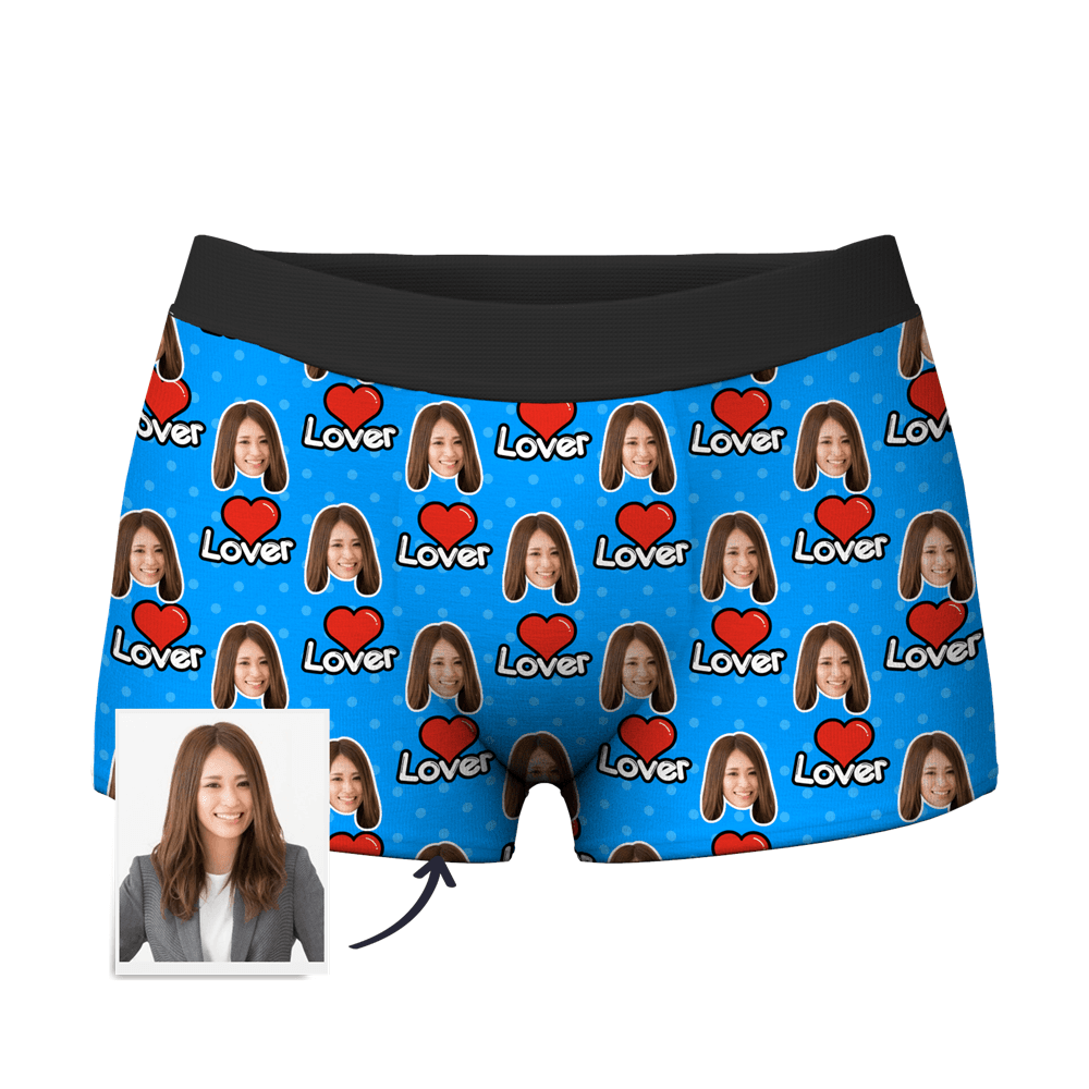 カスタムフォトボクサーパンツ-写真入り可能なオリジナル下着恋の証