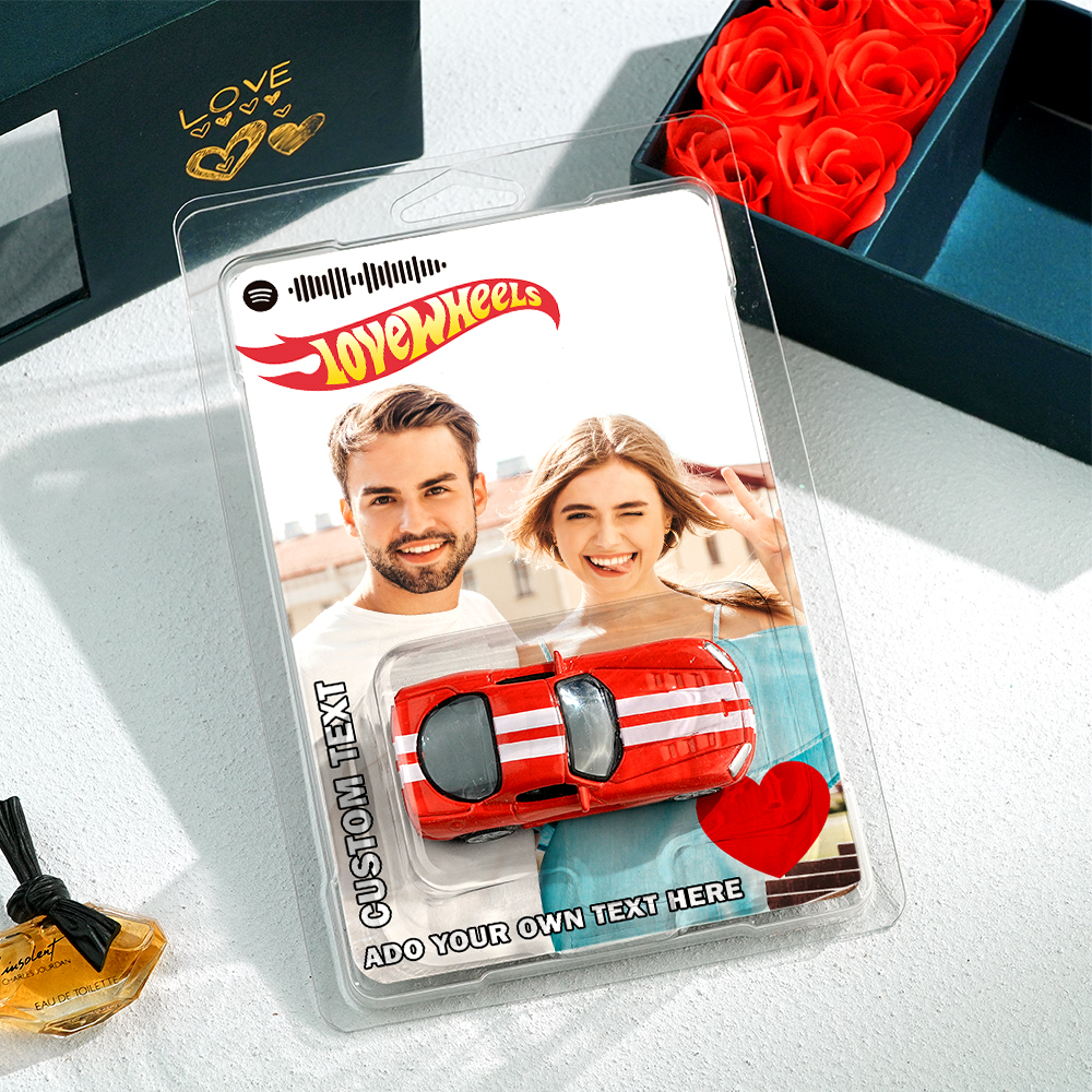 Personalized music Hot Wheels sport car Custom Dream Car Toy Custom Package Design Options - auphotoblanket