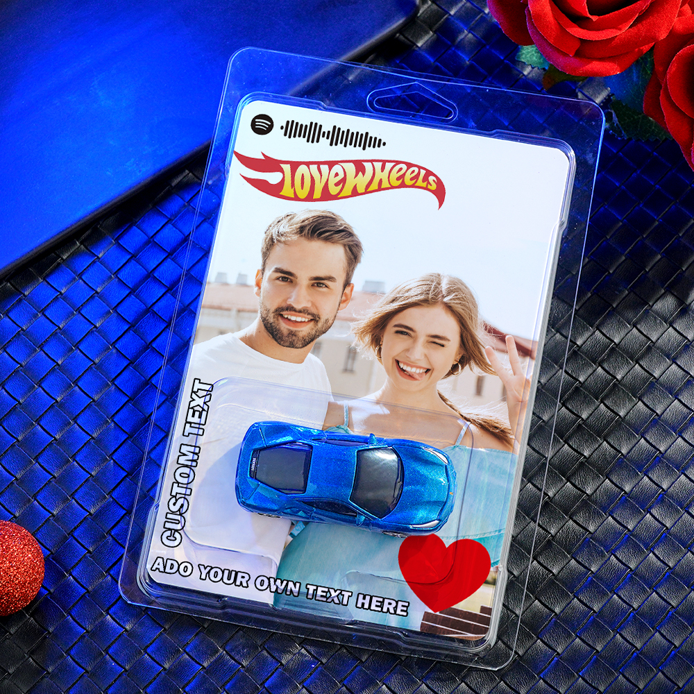 Personalized music Hot Wheels sport car Custom Dream Car Toy Custom Package Design Options - auphotoblanket