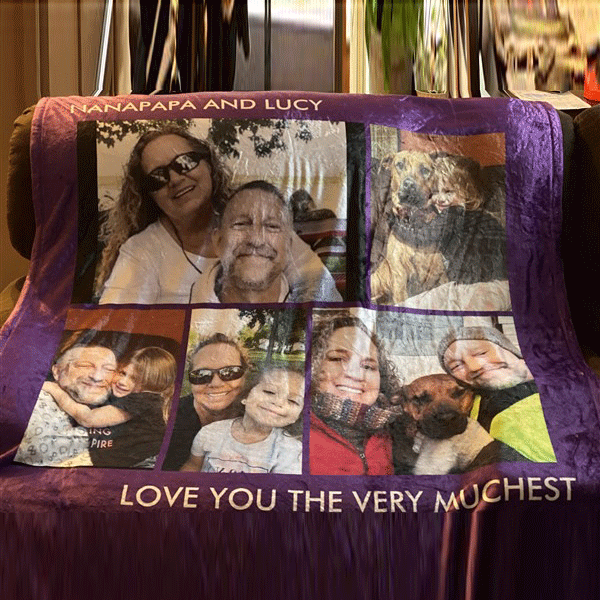 Custom Photo Blanket Personalized Gift Blankets For Dad Custom Collage Blankets Special Fathers Day Gifts - auphotoblanket