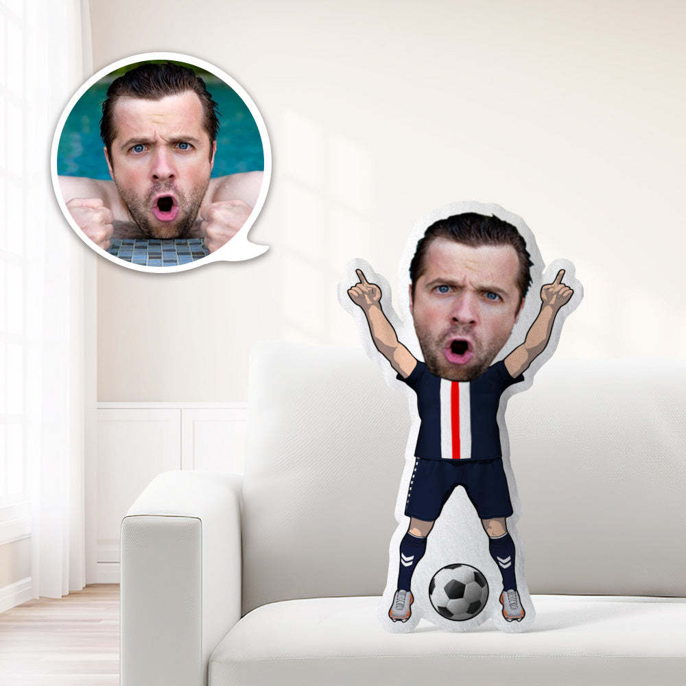 Photo Pillow Face Pillow Personalized Football Custom Pillow Minime Pillow Doll  Sports Minime Pillow Gifts - auphotoblanket