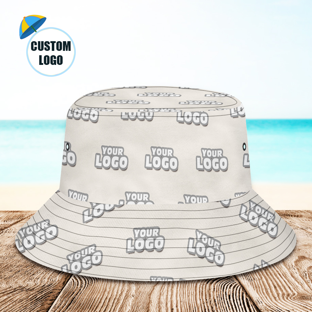 Custom Printed Logo Bucket Hats - auphotoblanket
