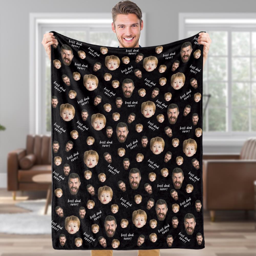 Custom Face Blankets Personalized Photo Banket Customized Fleece Blank