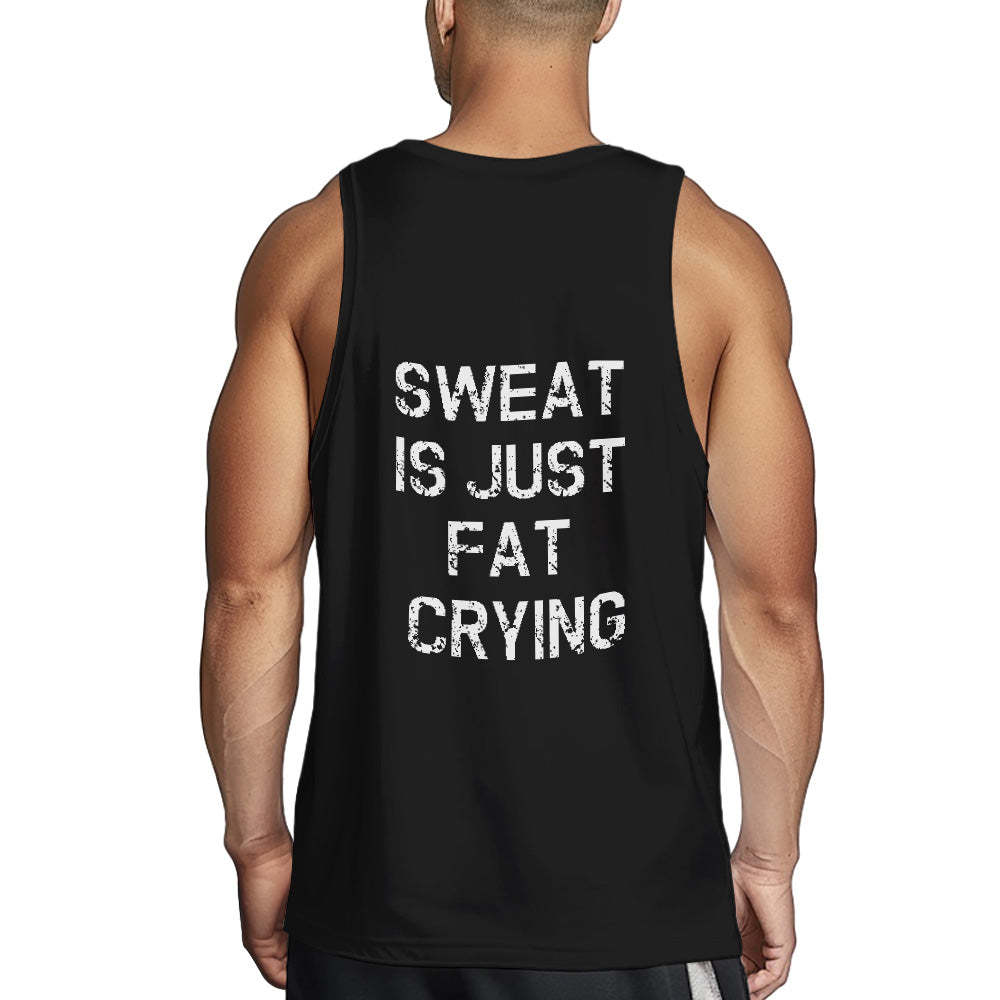 Custom Text Tank Top Mens Funny Gym Workout Tee - auphotoblanket