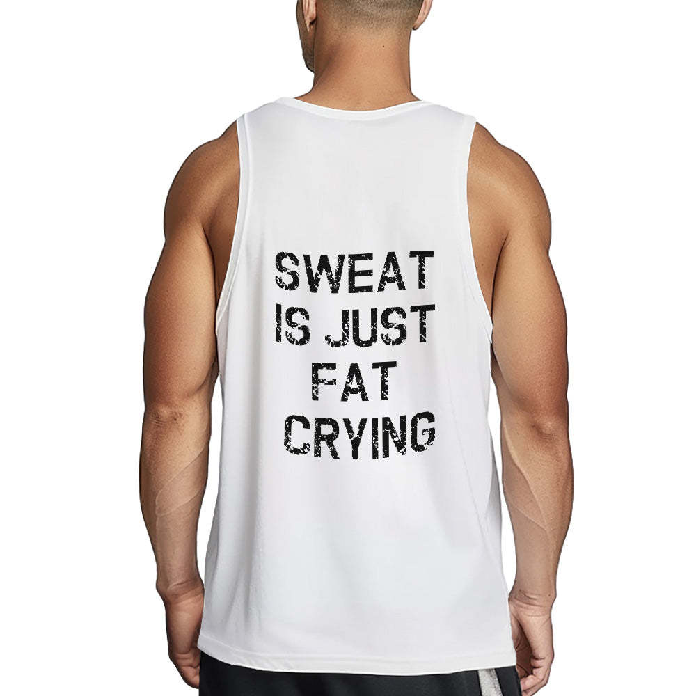 Custom Text Tank Top Mens Funny Gym Workout Tee - auphotoblanket