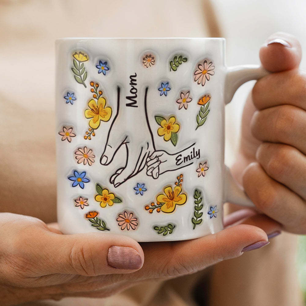Heartwarming Custom 3D Printed Mug - Loving Gift for Moms and Grandmas - auphotoblanket