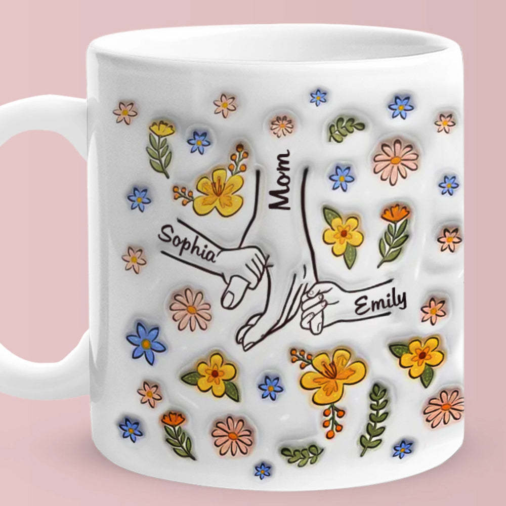 Heartwarming Custom 3D Printed Mug - Loving Gift for Moms and Grandmas - auphotoblanket