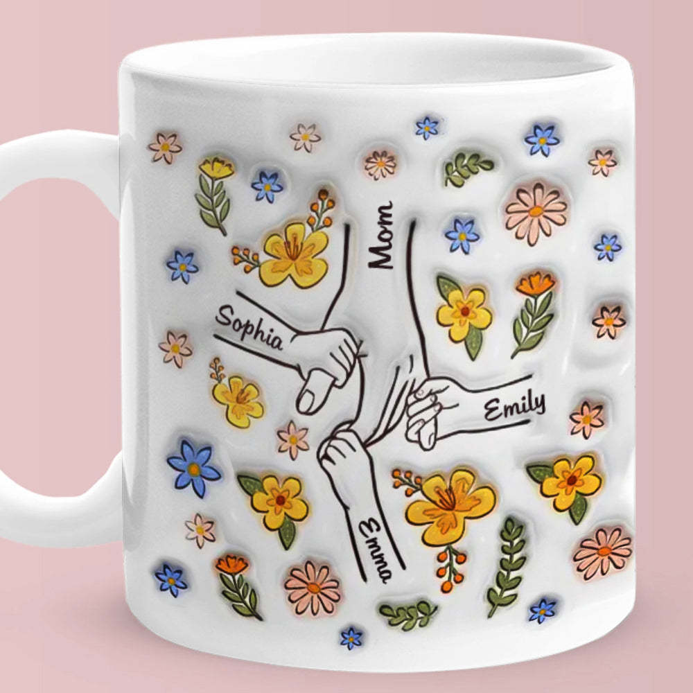 Heartwarming Custom 3D Printed Mug - Loving Gift for Moms and Grandmas - auphotoblanket