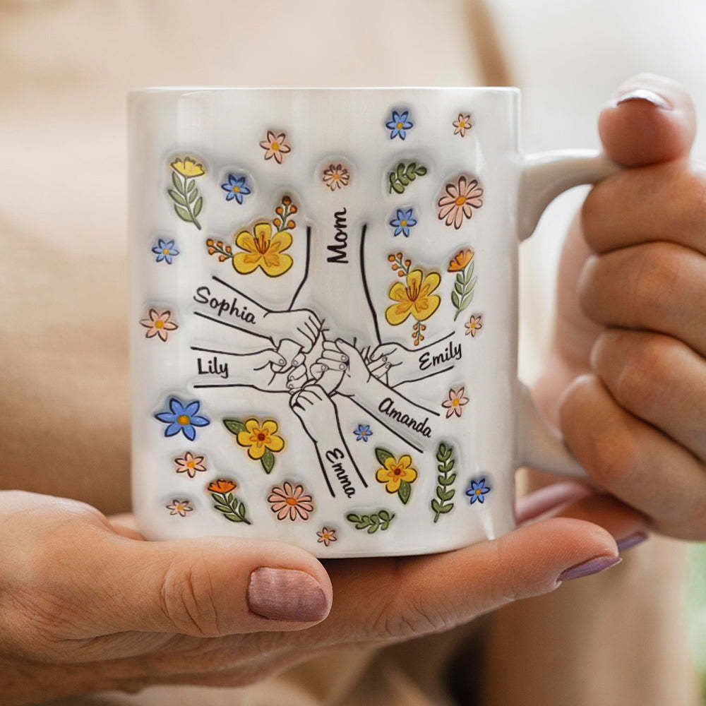 Heartwarming Custom 3D Printed Mug - Loving Gift for Moms and Grandmas - auphotoblanket