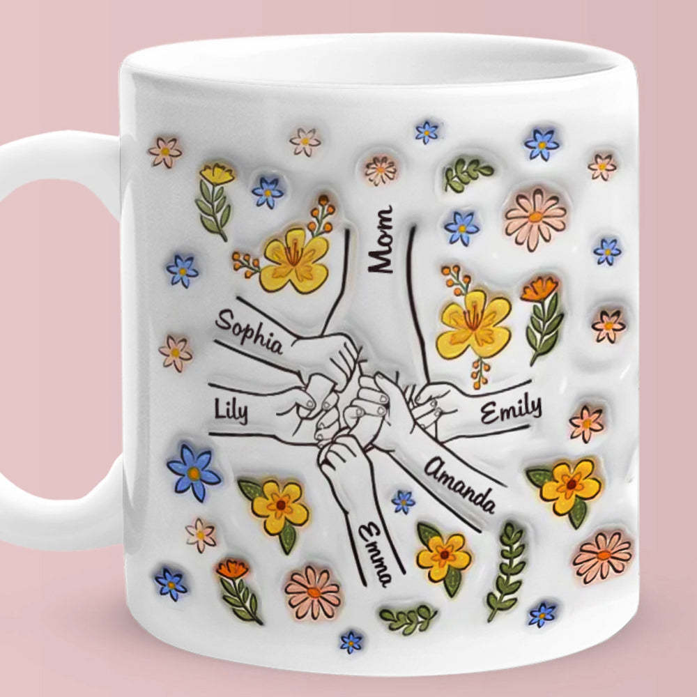 Heartwarming Custom 3D Printed Mug - Loving Gift for Moms and Grandmas - auphotoblanket