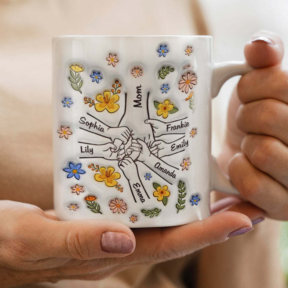 Heartwarming Custom 3D Printed Mug - Loving Gift for Moms and Grandmas - auphotoblanket