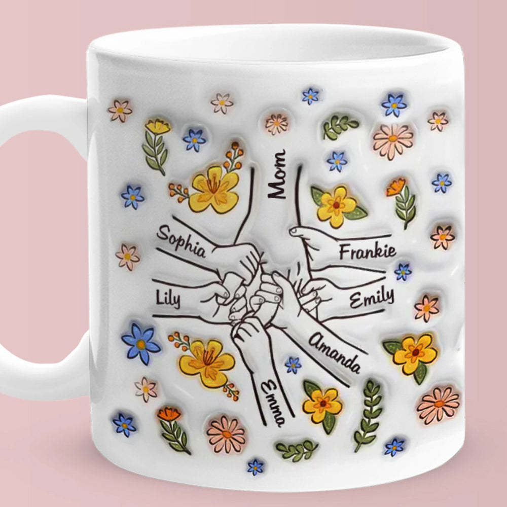 Heartwarming Custom 3D Printed Mug - Loving Gift for Moms and Grandmas - auphotoblanket