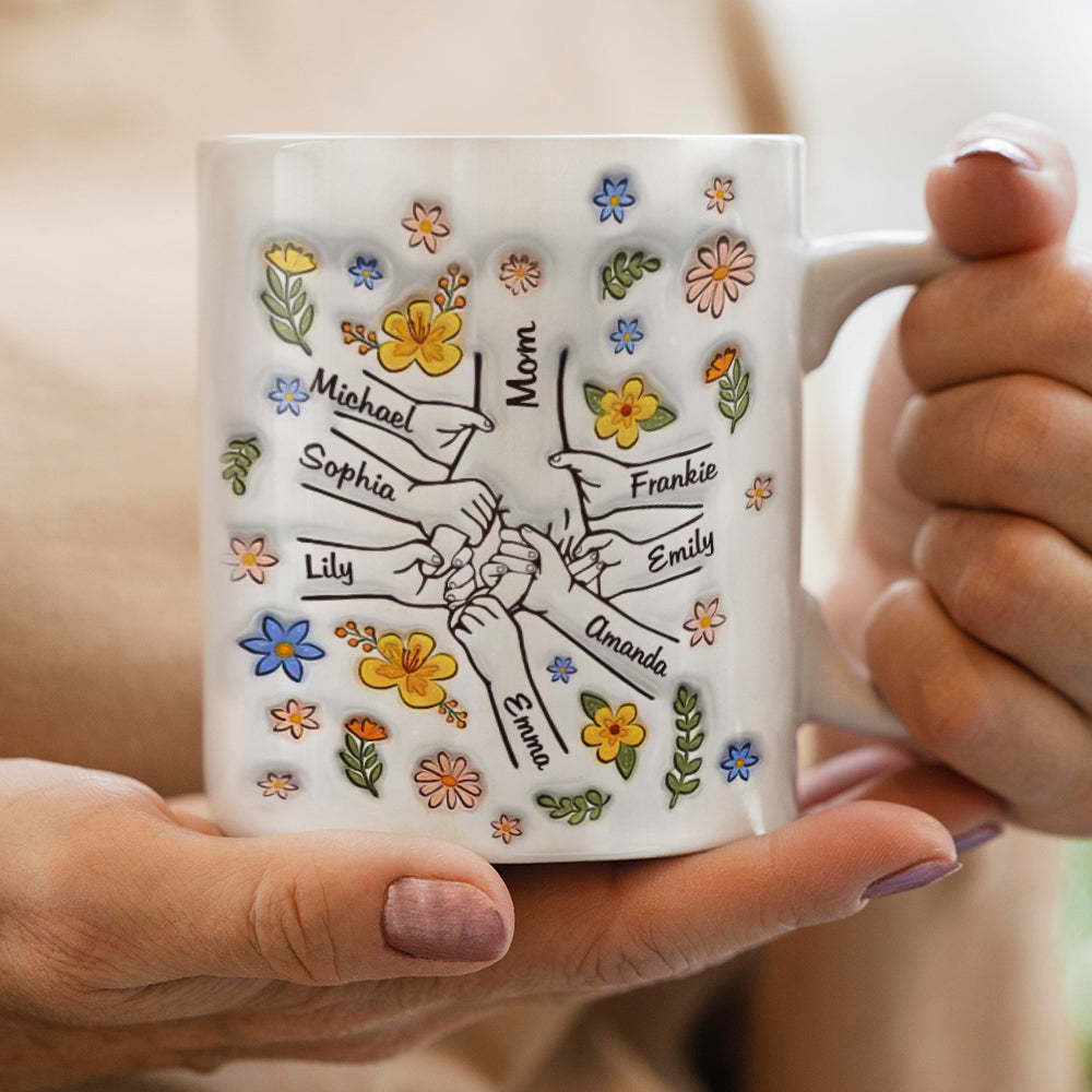 Heartwarming Custom 3D Printed Mug - Loving Gift for Moms and Grandmas - auphotoblanket
