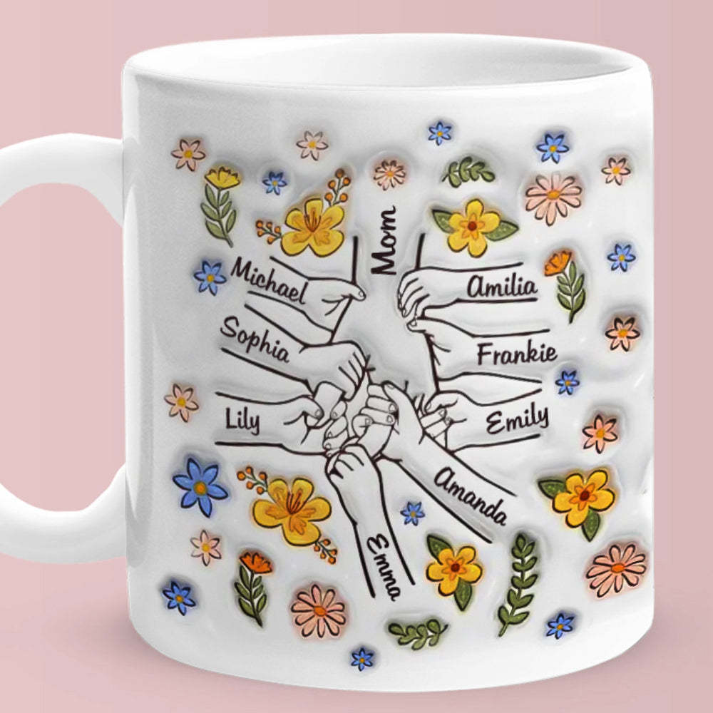 Heartwarming Custom 3D Printed Mug - Loving Gift for Moms and Grandmas - auphotoblanket