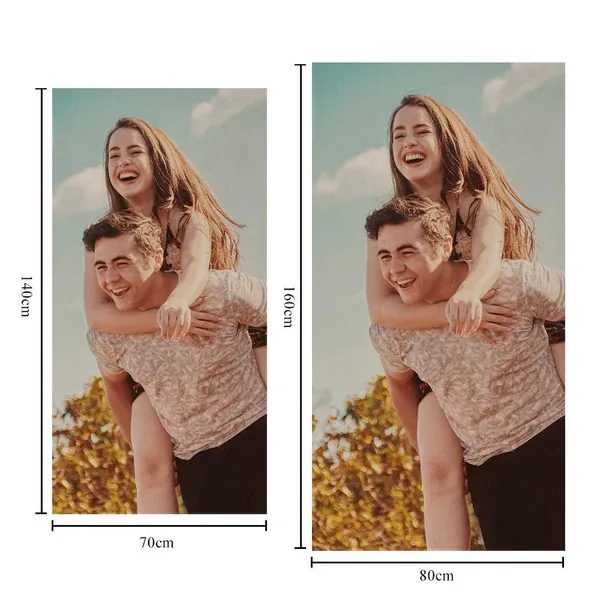 Personalized Bath Towels Custom Print Beach Towels Quick-dry Ultrafine Fiber - auphotoblanket