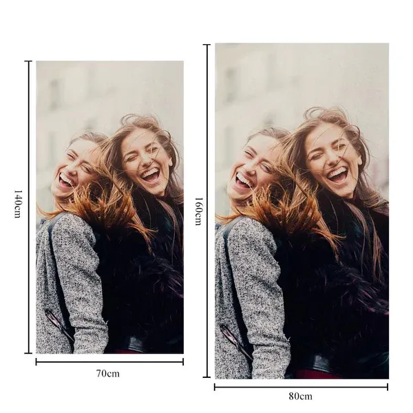 Personalized Bath Towels Custom Print Beach Towels Quick-dry Ultrafine Fiber with My Girl - auphotoblanket