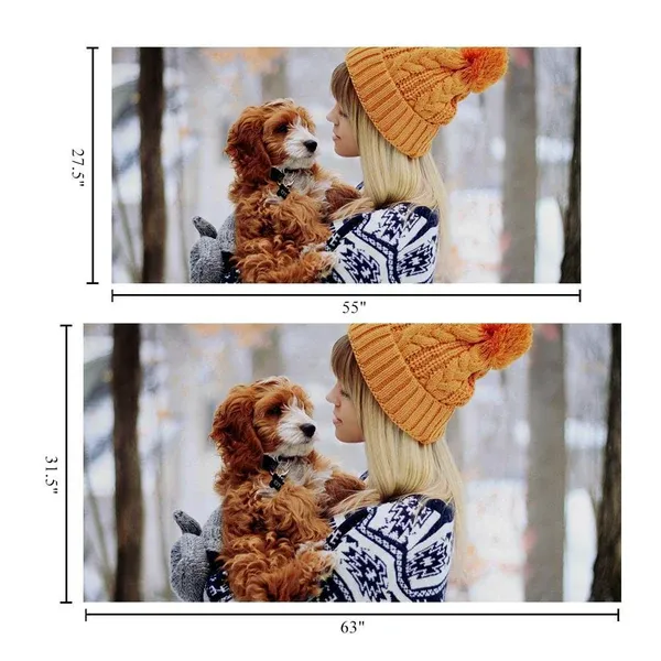 Horizontal Personalized Bath Towels Custom Photo Beach Towels Bathroom Gifts - auphotoblanket