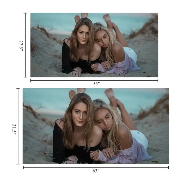 Personalized Bath Towels Custom Photo Beach Towels Anniversary Gift For Her - auphotoblanket