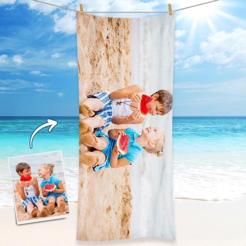 Custom Photo Towel for Kids - auphotoblanket