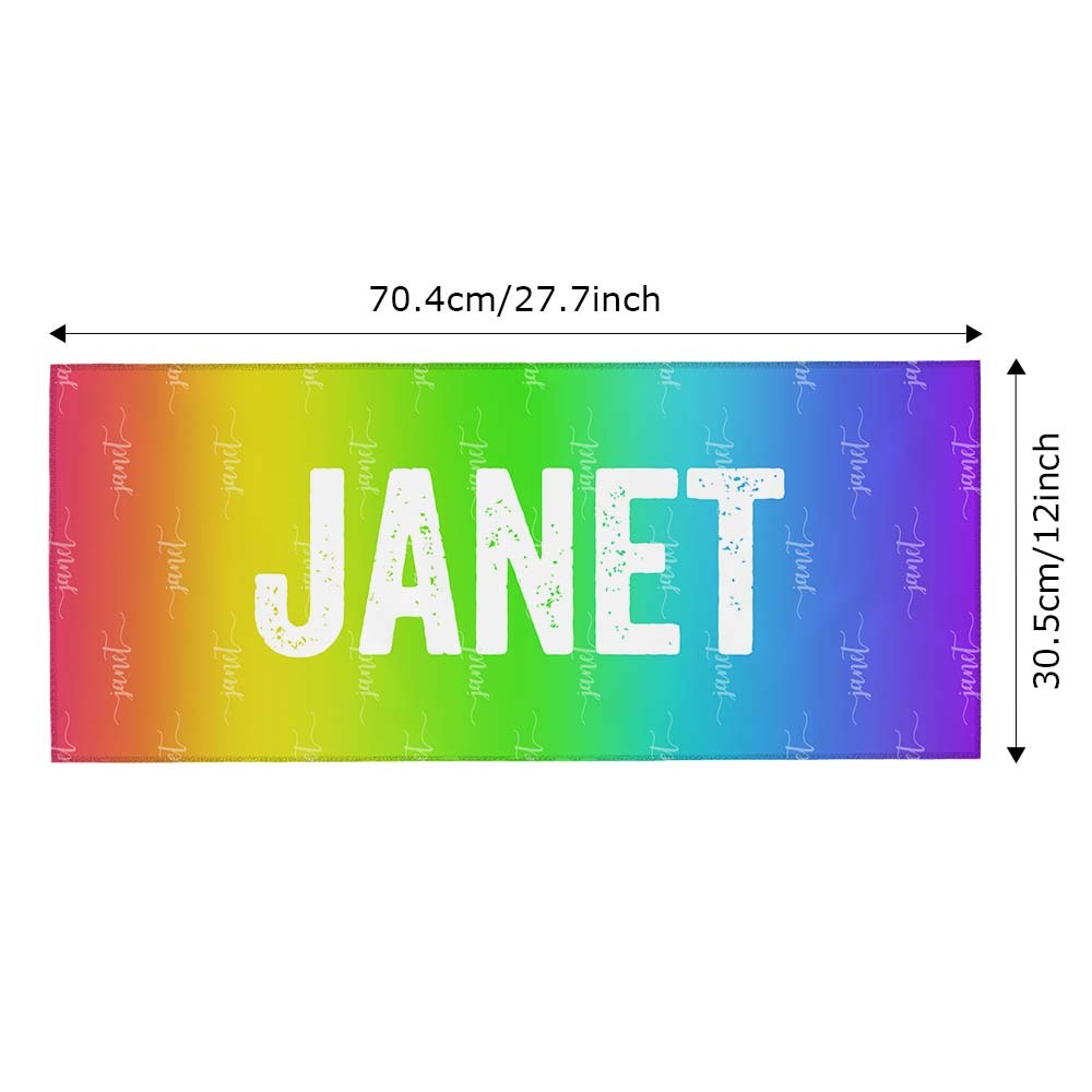 Custom Colorful Towel Personalized Photo Towel Special Gift - auphotoblanket
